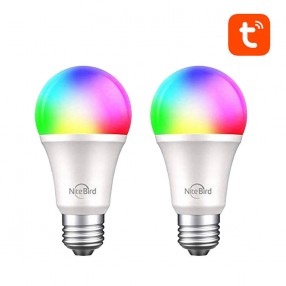 Set 2x Bec Inteligent LED GOSUND WB4, Wi-Fi RGB + W, 8W, 800lm, clasa A+, E27