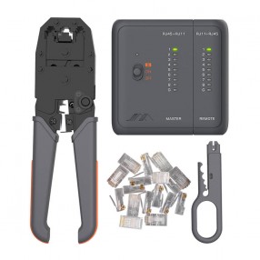 Kit Tester 5-in-1 JIMI Home RJ45, pentru cabluri - Negru