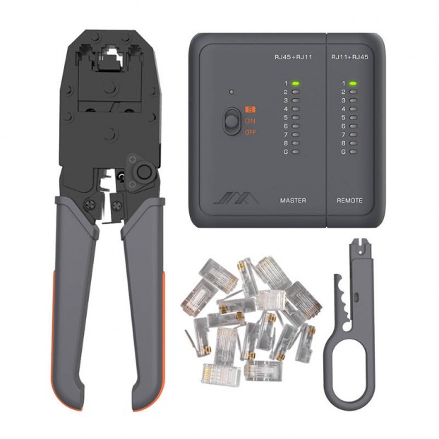 Kit Tester 5-in-1 JIMI Home RJ45, pentru cabluri - Negru