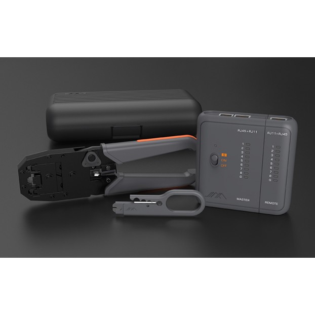 Kit Tester 5-in-1 JIMI Home RJ45, pentru cabluri - Negru Kit Tester 5-in-1 JIMI Home RJ45, pentru cabluri - Negru