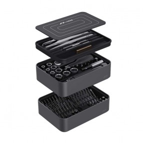 Set Surubelnita Electronice JIMI Home FM-3, 100 piese, TPE(otel) 145x106x48mm - Gri