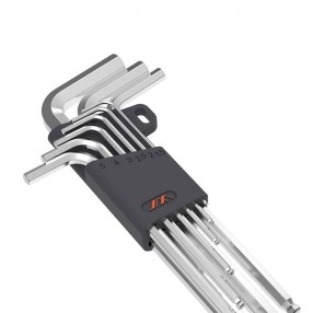 Set chei hexagonale JIMI Home, Inox, 1.5-10 mm, 9 buc, Argintiu