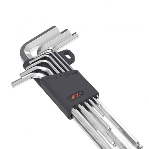 Set chei hexagonale JIMI Home, Inox, 1.5-10 mm, 9 buc, Argintiu Set chei hexagonale JIMI Home, Inox, 1.5-10 mm, 9 buc, Argintiu