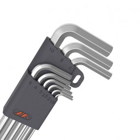 Set chei hexagonale JIMI Home, Inox, 1.5-10 mm, 9 buc, Argintiu