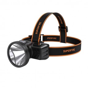 Lanterna Frontala LED SUPERFIRE HL51, 2.5W, IP42, 1200mAh - Negru