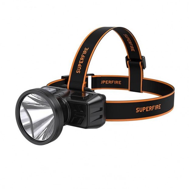 Lanterna Frontala LED SUPERFIRE HL51, 2.5W, IP42, 1200mAh - Negru