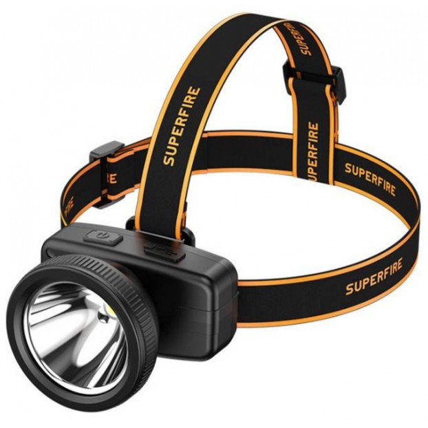 Lanterna Frontala LED SUPERFIRE HL55, 3W, IP43, 800mAh - Negru