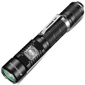 Lanterna LED SUPERFIRE A3-S, 10W, 1100lm, IP67, USB-C, Aluminiu - Negru
