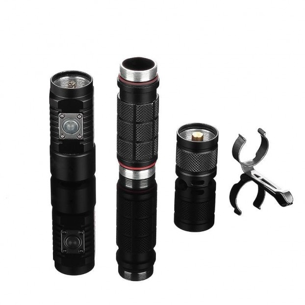 Lanterna LED SUPERFIRE A3-S, 10W, 1100lm, IP67, USB-C, Aluminiu - Negru