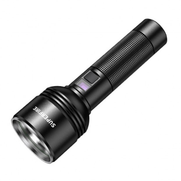 Lanterna LED SUPERFIRE D18, 36W, 2000lm, IP44, 5200mAh, Aluminiu - Negru