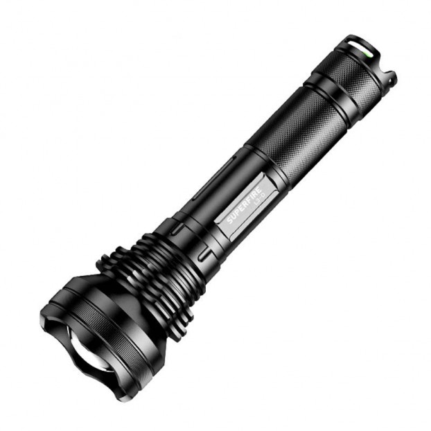 Lanterna LED SUPERFIRE L3-D, 36W, 2700lm, IP46, 7400mAh, Aluminiu - Negru