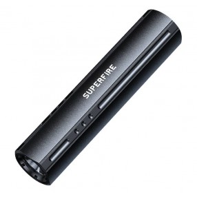 Lanterna LED SUPERFIRE S32, 7W, 300lm, USB-C, Aluminiu - Negru