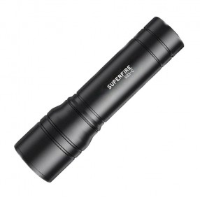 Lanterna LED SUPERFIRE S33-C, 5W, 210lm, IP43, 800mAh, Aluminiu - Negru