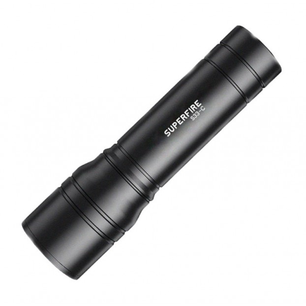 Lanterna LED SUPERFIRE S33-C, 5W, 210lm, IP43, 800mAh, Aluminiu - Negru Lanterna LED SUPERFIRE S33-C, 5W, 210lm, IP43, 800mAh, Aluminiu - Negru